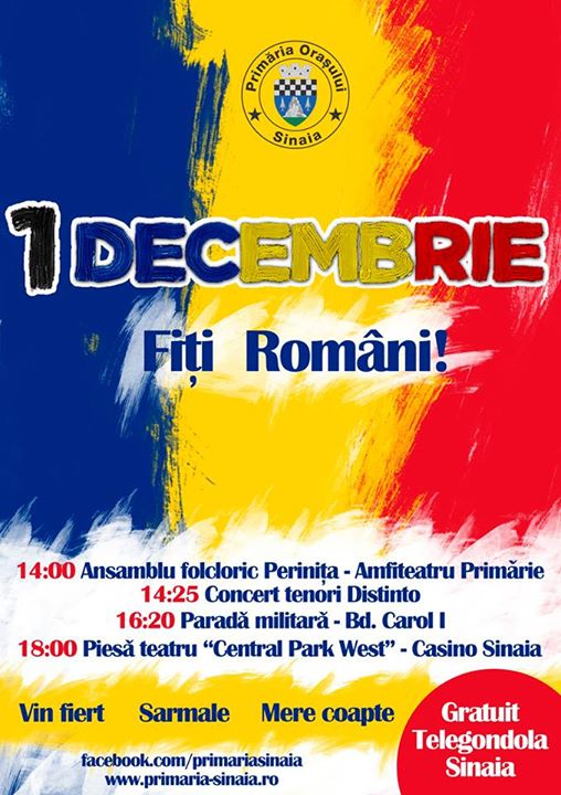 1 decembrie Sinaia
